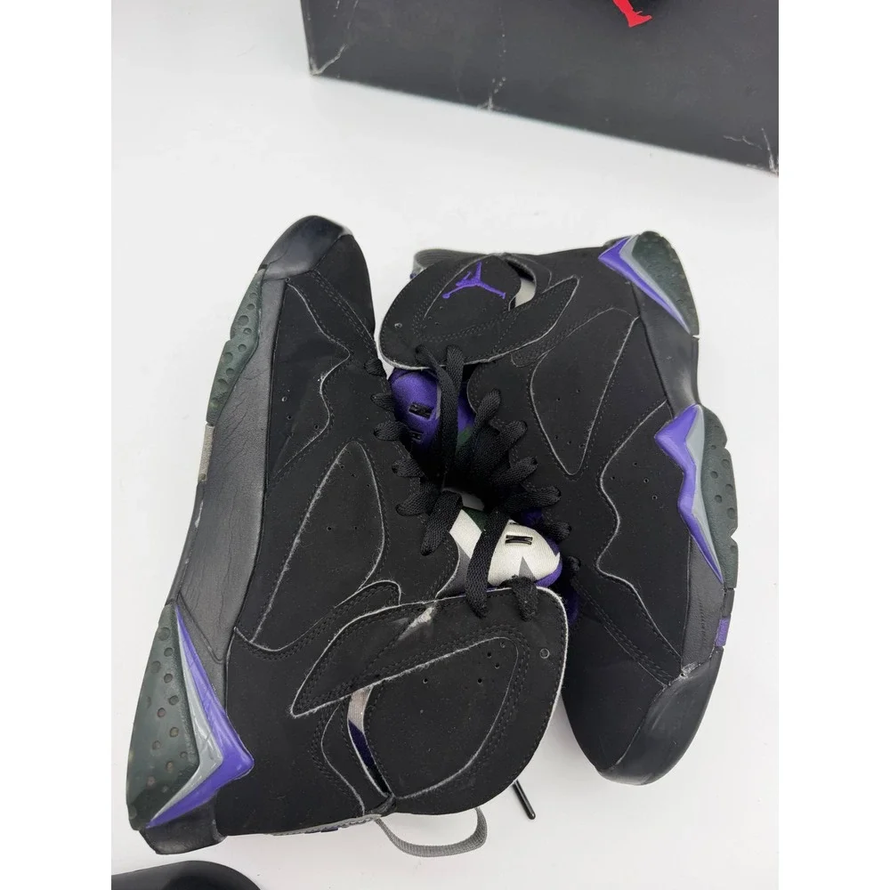 Air Jordan 7 Retro Ray Allen Bucks Black Purple Fir 304775-053 Mens 8.5 OG Box